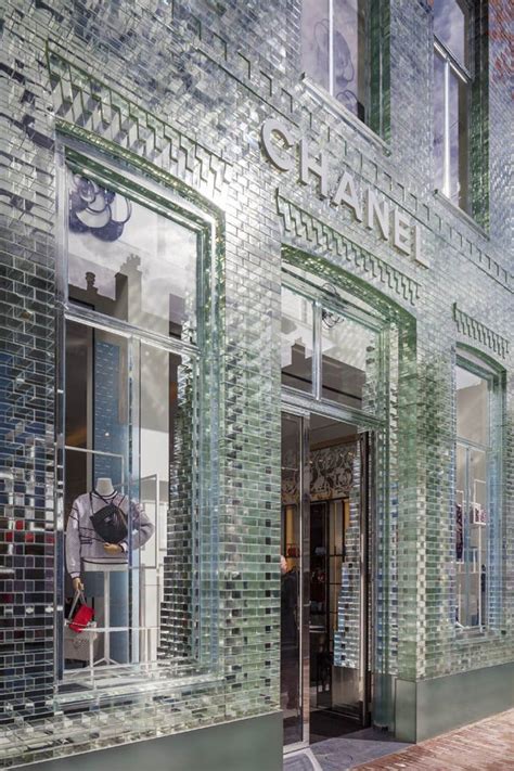 chanel store glass bricks floor plans|hermes glass brick.